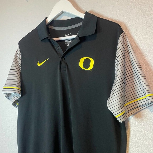 Nike Other - Oregon Ducks Shirt Mens Large Nike DriFit Logo Swoosh Football Polo Golfer Adult